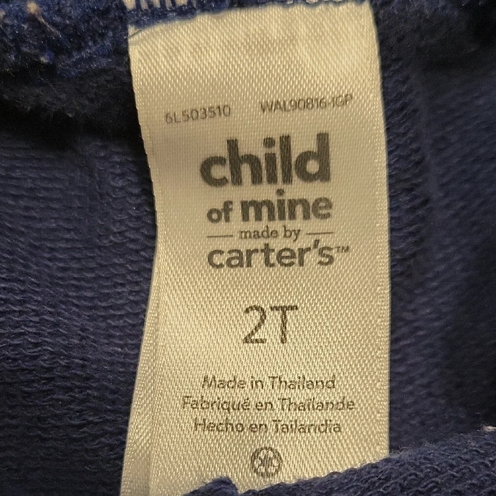 Carter's Navy Blue Toddler Shorts with Polka Dot Pattern Size 2T